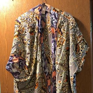 M/L fun tropical kimono cardigan